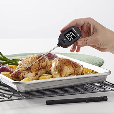 Instant Read Meat Thermometer For Grill And Cooking (black)