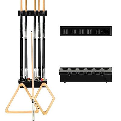 Ejoyous Billiard Pool Holder, 6 Pieces Wall Mount Pool Cue Rack Plastic  Billiard Stick Clip Holder Pool Table Accessories for Game Room Pool Bar  Club, Fishing Rod Organizer Carrier for Wall 