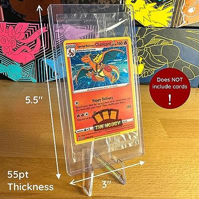 Tallboy Extra Tall & Thick Toploader Compatible with Sealed Pokemon Promo  Packs, Will NOT FIT Entire Booster Packs, 3x5.5, 55pt, 25 Pack
