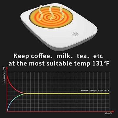 Coffee Mug Warmer, KRGMNHR Auto-Shutoff Cup Warmer for Home  Office Desk Use, Electric Beverage Warmer Heating Plate for Tea, Water,  Cocoa, Milk,Black: Home & Kitchen