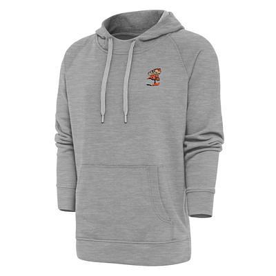 Men's Antigua Heathered Gray Dallas Cowboys Victory Pullover Hoodie