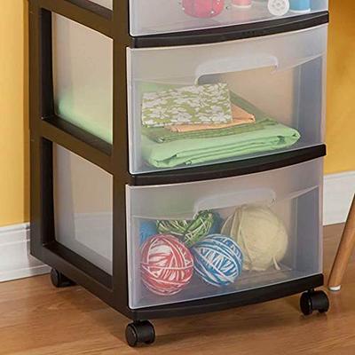 Sterilite 3 Drawer Organizer Clear - Office Depot