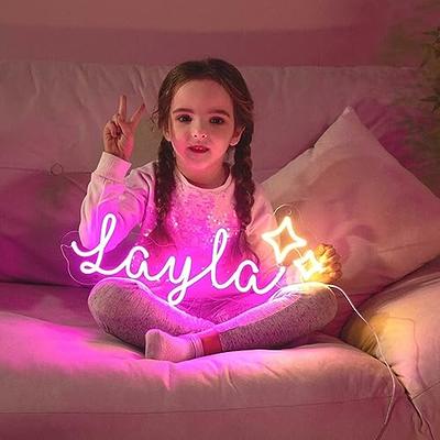 Custom Neon Signs for Wall Decor, Large Neon Name Sign Personalized Neon  Sign for Bedroom Wedding Birthday Party, LED Neon Sign Customizable Wall  Backdrop Kids Gift Dorm Beauty Bar Business Light 