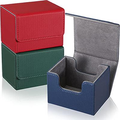  Yookeer 4 Pieces Leather Deck Card Boxes Cards Deck