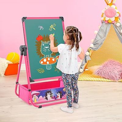  Skyelta Art Easel for Kids Ages 2-4 4-8 9-12,100+  Accessories,Magnetic Chalkboard/Whiteboard,3-Level Height Adjustable,Gift &  Art Supplies for Kids : Toys & Games