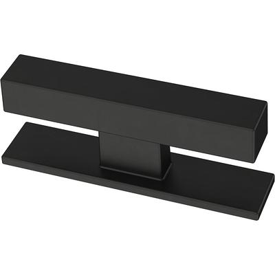 Brainerd Modern Column 2-3/4-in Matte Black Rectangular Cabinet Knob