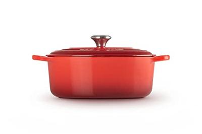 Le Creuset Enameled Cast Iron Signature Oval Dutch Oven, 8 qt., Cerise