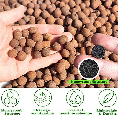 GASPRO 10lb LECA Expanded Clay Pebbles for Plants, Hydroponics, Aquaponics,  100% Natural Leca Balls for Soil Root Development, Orchid Potting Mix