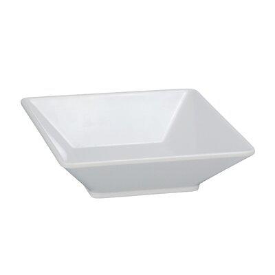 Acopa Rittenhouse 112 oz. White Square Melamine Bowl