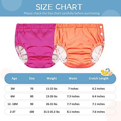 Joyo roy Swim Diaper Reusable Swim Diapers Swim Diapers Large Waterproof  Diapers for Swimming Baby Swim Diaper Reusable Water Diaper Toddler Swim