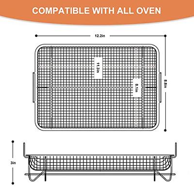 Air Fryer Basket for Oven,15X11 Inch 18/8 Stainless Steel Oven Air