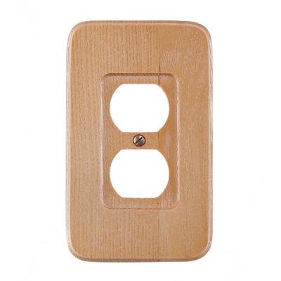 Oak Wood Wall Plate - 2 Gang Duplex Outlet Cover