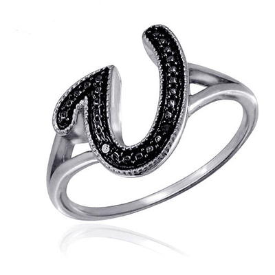 JewelersClub Initial Letter Ring for Women