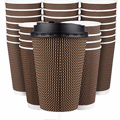 RACETOP Hot Paper Coffee Cups 12 oz [300 Pack], Disposable Coffee Cups 12  oz, Upgraded Weight Of Paper, White