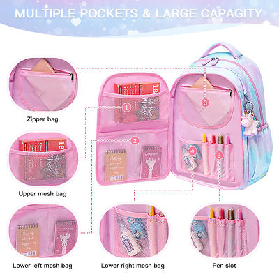 School Backpack Set with Lunch Kits Bookbag for Teenager Girls 2pcs  SchoolBag for Primary Student Book Bag - AliExpress
