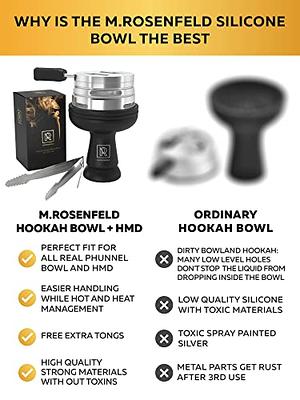 M. ROSENFELD Blue Hookah Bowl Set Silicone – Premium Shisha Bowl Phunnel  Bowl 