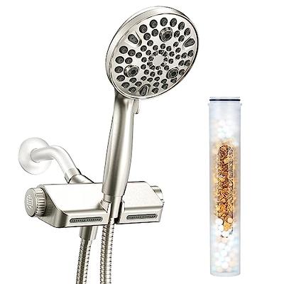 NearMoon Square Shower Head and 15 Stage Shower Filter Combo, High Pressure  Filtered Showerhead for Hard Water, Improves the Condition of Your Skin
