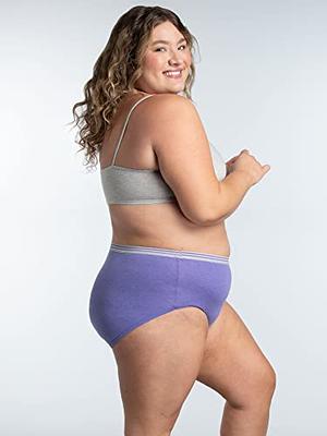 Fruit of the Loom womens Eversoft Cotton Underwear (Regular & Plus Size)  Briefs, Plus Size Brief - 10 Pack Assorted Heathers, 13 US - Yahoo Shopping