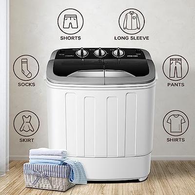 Bonusall Portable Washing Machine Compact 21.6 lbs, Mini Washer and Spin  Dryer Combo, Built-in Gravity Drain, Small Twin Tub Washing Machine for  Apartment Dorms RV(Blue) - Yahoo Shopping