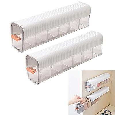 Sorbus Adhesive Acrylic Shelf Divider Organizer S - 6 Pack ,Clear