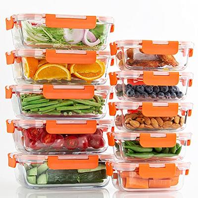 UMEIED 10 Pack Glass Food Storage Containers with Lids Leakproof, Airtight Glass  Meal Prep Containers For Lunch, On The Go, Leftover, Dishwasher Safe -  Yahoo Shopping