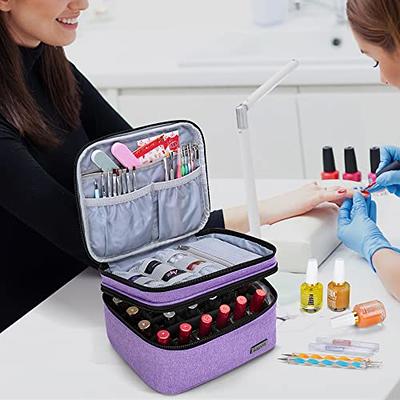 LUXJA Nail Polish Carrying Case - Holds 20 Bottles (15ml - 0.5 fl.oz),  Portable Organizer Bag for Nail Polish and Manicure Set, Lavender - Yahoo  Shopping