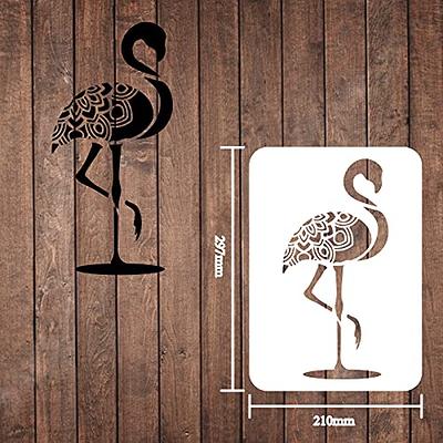 FINGERINSPIRE Large Size Flamingo Stencils 11.7x8.3 Inch Flamingo DIY  Decoration Painting Stencils Mandala Flamingo Painting Stencil Bird Stencils  Template for DIY Crafts Home Decor Wood Wall Painting - Yahoo Shopping