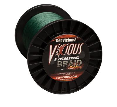 Vicious Fishing Standard Braid Fishing Line - Moss Green - 3000 Yards - 30  lb. - Yahoo Shopping