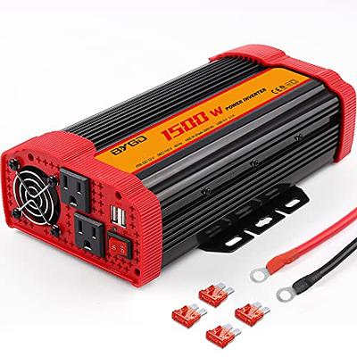 LVYUAN 1500 Watts 3000 Watts Pure Sine Wave Power Inverter DC 12V to AC  110V 120V Car Converter Adapter LED Display