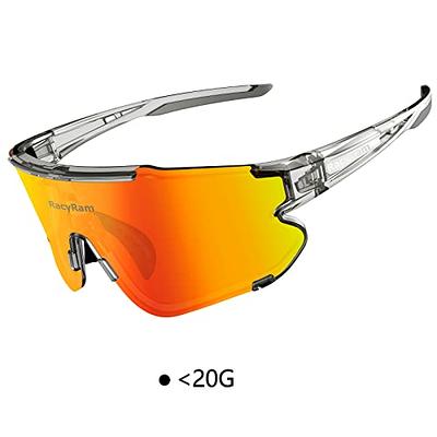 Polarized Cycling Sports Sunglasses 4 lenses, Biking Sunglasses for Men  Women Youth, Driving, Running, Baseball