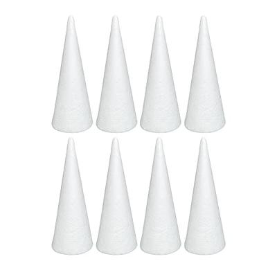 Bright Creations Foam Cones, Arts and Crafts Supplies (White, 5.25 x 1 –  BrightCreationsOfficial