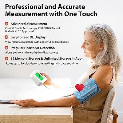 iHealth Track Smart Upper Arm Blood Pressure Monitor with Wide Range Cuff  That fits Standard to Large Adult Arms, Bluetooth Compatible for iOS &  Android Devices - Yahoo Shopping