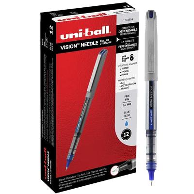 Uniball Vision Elite Rollerball Pens, Assorted Pens Pack of 8, Bold Pens  with 0.8mm Ink, Ink Black Pen, Pens Fine Point Smooth Writing Pens, Bulk  Pens, and Office Supplies