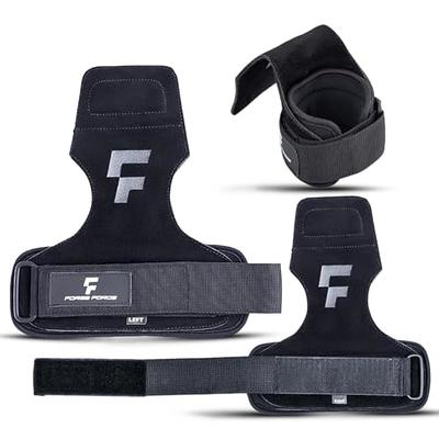 FORGE FORCE Double Layer Leather Weight Lifting Wrist Straps For