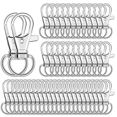 100PCS Swivel Snap Hooks with Key Rings, 50Pcs Key Chain Clip