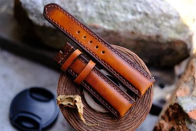 Custom Leather Watch Band Strap, Apple Band, Unique 38mm 40mm 42mm
