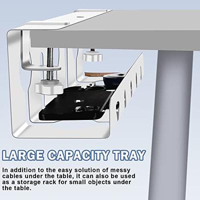  Ultimate Setup Cable Management net - Under Desk Cable  Management Tray - Cable net Under Desk - Desk Wire Management Under Desk -  Cord Organizer Desk, Black : Home & Kitchen