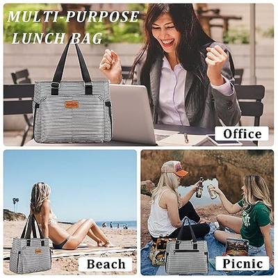 Insulated Lunch Bag Adult Women Lunch Bag Office Lunch Bag 