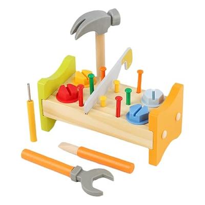 Toddler Tool Set - 12 Pieces, Develops Motor Skills, First Play Tools with  Toolbox for Kids Includes Motorized Drill, Toolbox, Saw, Hammer,  Screwdriver, Wrench, Nuts, and Bolts 