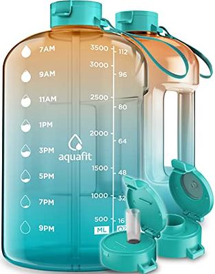 HYDRAGLAZIC 64oz Glass Water Bottle, Glass Drinking Water Bottle with Straw  and Stainless Steel Handle, Half Gallon Motivational Water Bottle with  Silicone Sleeve and Time Marker, Water Jug Oliver - Yahoo Shopping