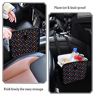 HOTOR Car Trash Can with Lid and Storage Pockets, 100% Leak-Proof Car  Organizer