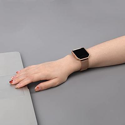 Compatible with Fitbit Charge 4/ Charge 3/SE Bands for Women, Marval.P  Handmade Leather Band, Replacement Unique Bracelet Strap, Wristbands with