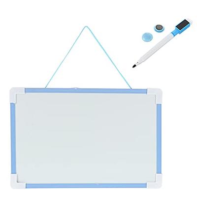 Basics Small Dry Erase Whiteboard, Magnetic White Board with Marker  and Magnets - 11 x 14 Inches, Aluminum Frame
