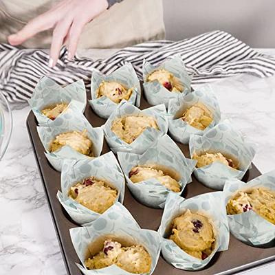 [Nordic Paper] 200pcs Tulip Cupcake Liners for baking cups with four fancy  designs EU Parchment paper Standard Size Tulip Muffin liners, Cupcake