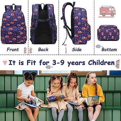 CAMTOP Backpack for Kids, Boys Girls Preschool Backpack with Lunch Box  Toddler Kindergarten School Bookbag Set for Age 3-9