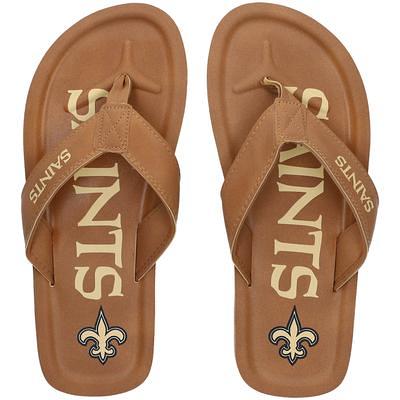 FOCO New Orleans Saints Big Logo Flip Flop Slides