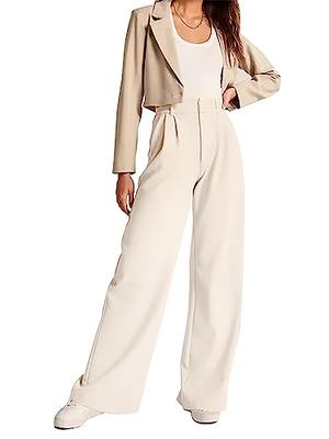 Women's Wide Leg Pants Work Business Casual Loose High Waisted