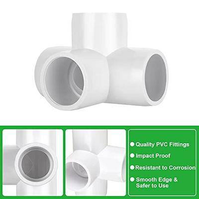 1/2 in. Tee PVC Fitting, Furniture Grade - White