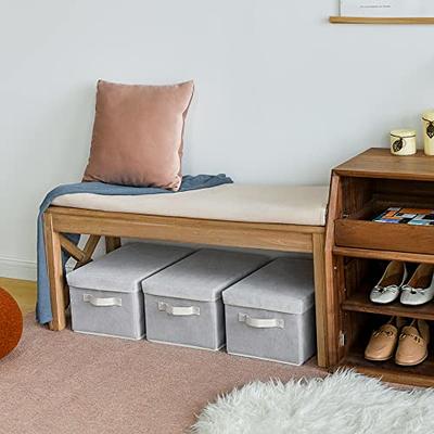 GRANNY SAYS Shelf Large Storage Bins with Lids, Collapsible Storage Box  Closet, Decorative Storage Baskets for Organizing Bedroom Dorm Nursery Toy,  Gray/Beige, 3-Pack - Yahoo Shopping