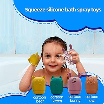 FSFHSJ Silicone Bath Toys, Squeeze Water Bathtub Toys , Eco